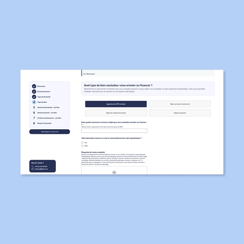 Interface du convertisseur Finex